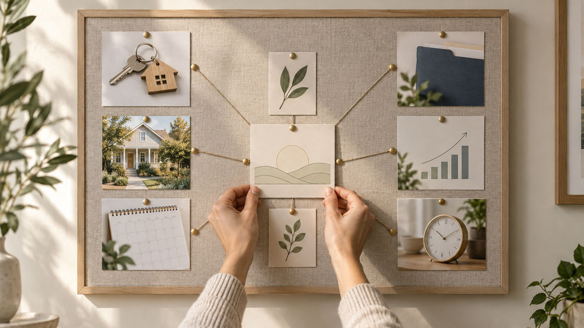 Separate housing and financial priorities organized into a shared divorce plan